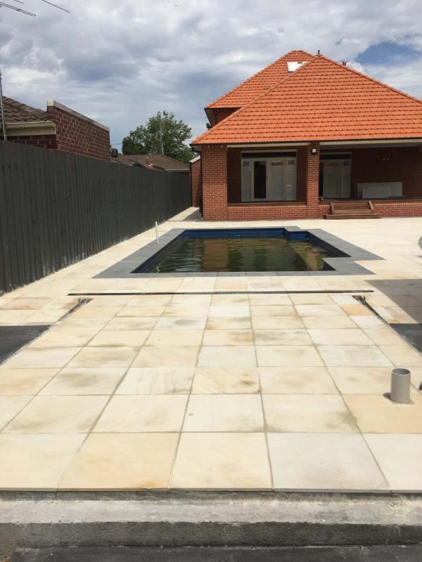 Suede Sand Natural - Sandstone Pool Coping