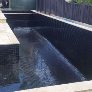 Glass Black Pool Tiles