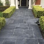 rich charcoal colour limestone pavers Melbourne