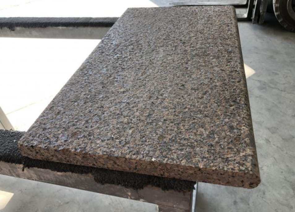 choco brown granite coping