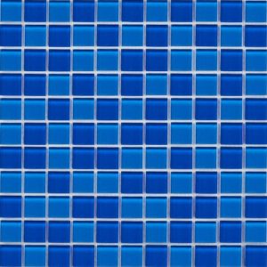 Dark Blue Glass Pool Tiles