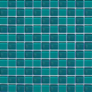 Dark Green Glass Pool Tiles