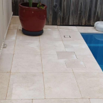 Crema Siena Tumbled And Sandblasted Paving