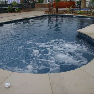 custom made pool coping round