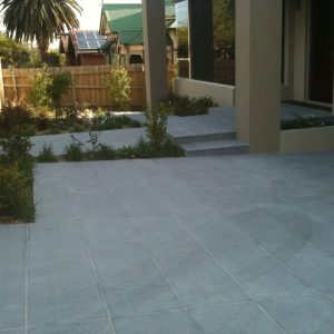 exotic grey granite paving