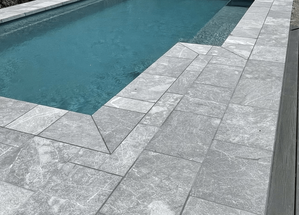 M Grey Marble Coping Tiles