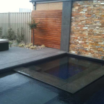 best midnight black granite pool paving Melbourne