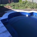 Peppermint granite pool coping