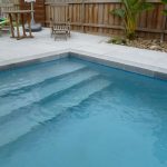 Peppermint granite exotic pool view