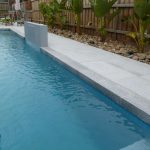 Peppermint granite pool coping