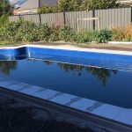 Peppermint granite pool coping
