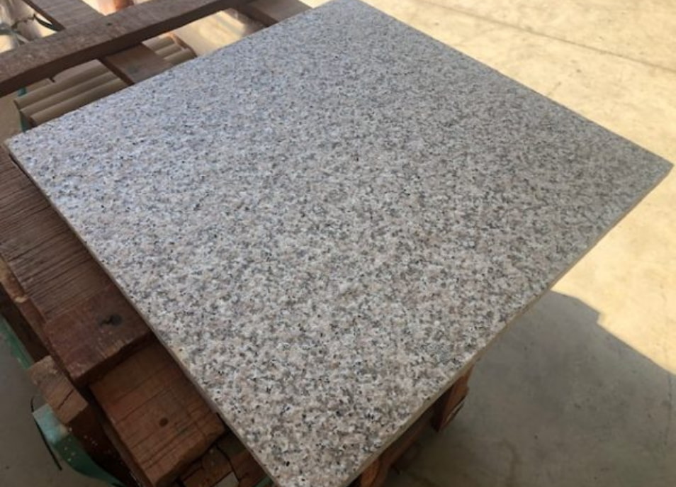 rose pink granite paving