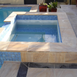 Rainbow Honed Sandstone Pool Coping