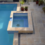 Rainbow Honed Sandstone Pool Coping