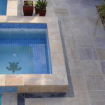 Rainbow Honed Sandstone Pool Coping