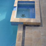 Rainbow Honed Sandstone Pool Coping