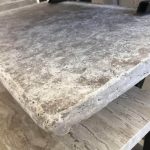 Silver pool coping Travertine Melbourne