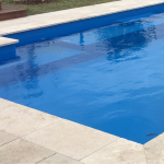 Silver Travertine Drop Edge Coping