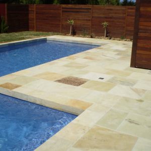 Natural suede sand paving for poolside