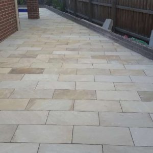 Natural suede sand paving