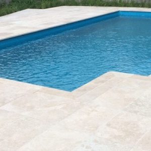 best classic travertine poolside coping