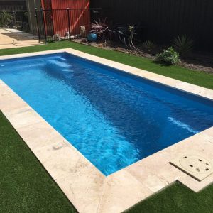 Travertine pool coping