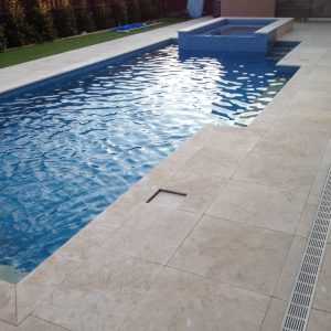 poolside classic travertine coping