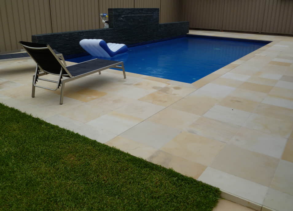 Sahara Gold Honed Sandstone Pool Coping