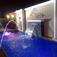 Sandstone Teakwood Pool Coping and Pavers