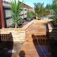 Teakwood Sandstone Honed Paving